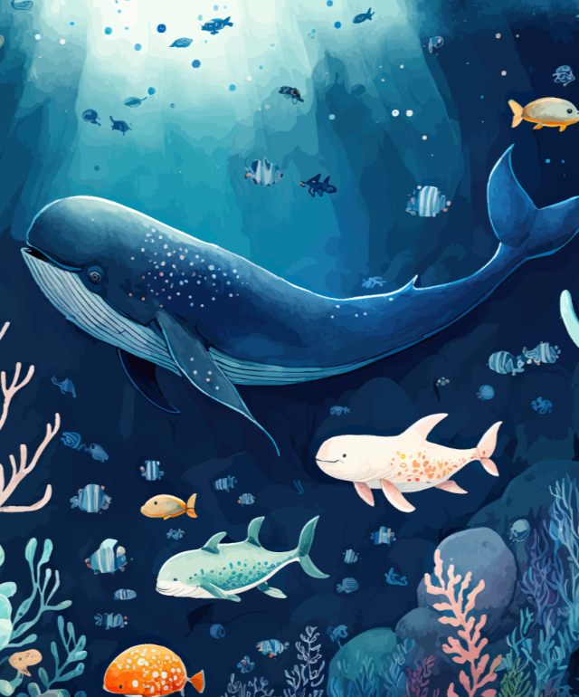 Whales in ocean blue ocean sea whales HD phone wallpaper  Peakpx